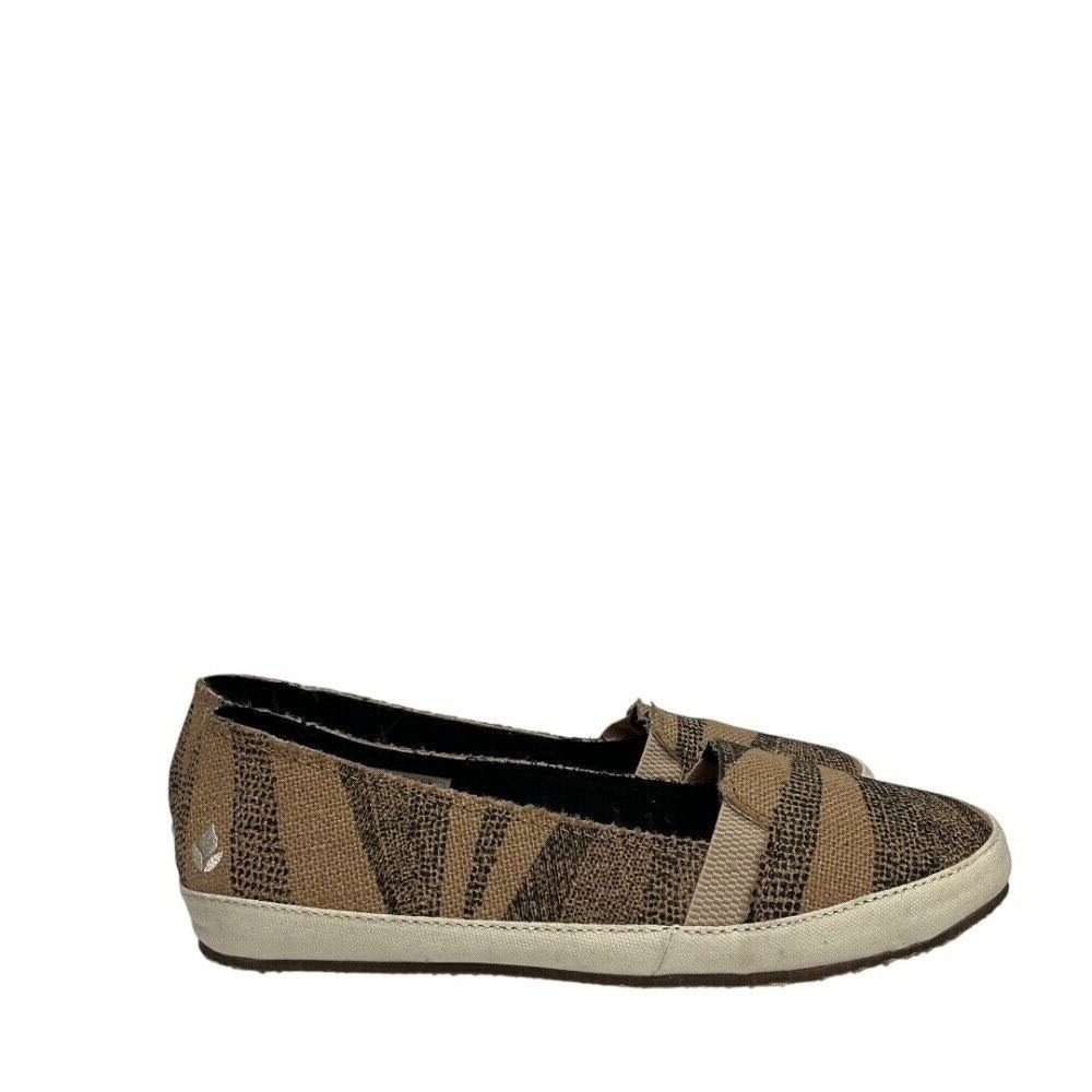 Reef Women's Slip On‎ Loafers Espadrille Shoes Neutral Stripe Comfort
